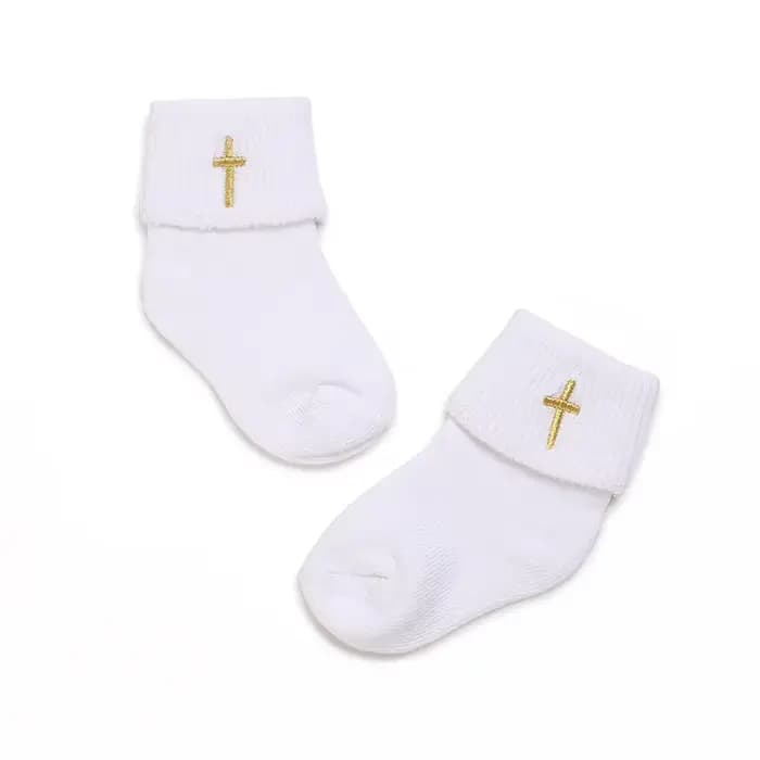 4 paires de chaussettes blanches en coton polyvalentes et adorables pour nouveau-nés garçons et filles de 0 à 1 an