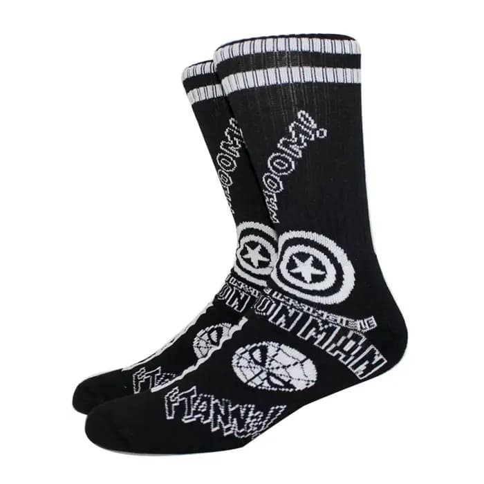 5 paires nouveau Anime hommes chaussettes Marvel Venom Spider Man