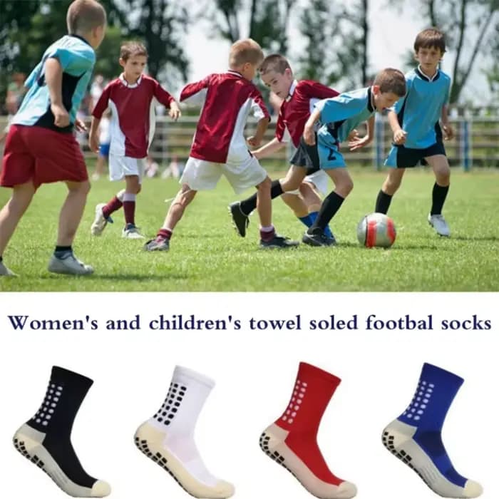 3 paires de chaussettes de football de sport mi-longues pour enfants