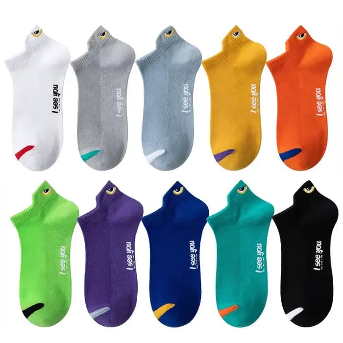 5/10 paires homme chaussettes courtes cheville bateau