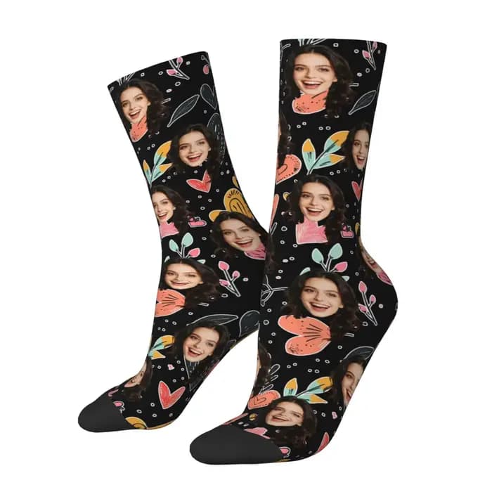 Chaussettes personnalisées avec photo de visage