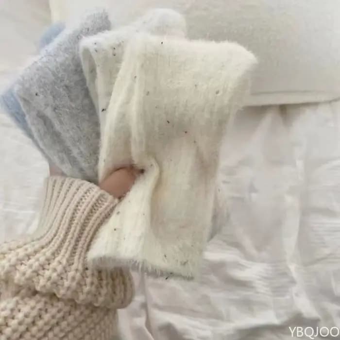 7 paires de chaussettes en polaire de vison pour femmes en hiver