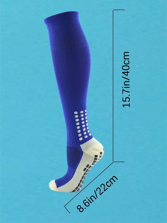 1 paire de chaussettes de football pour hommes avec poignée
