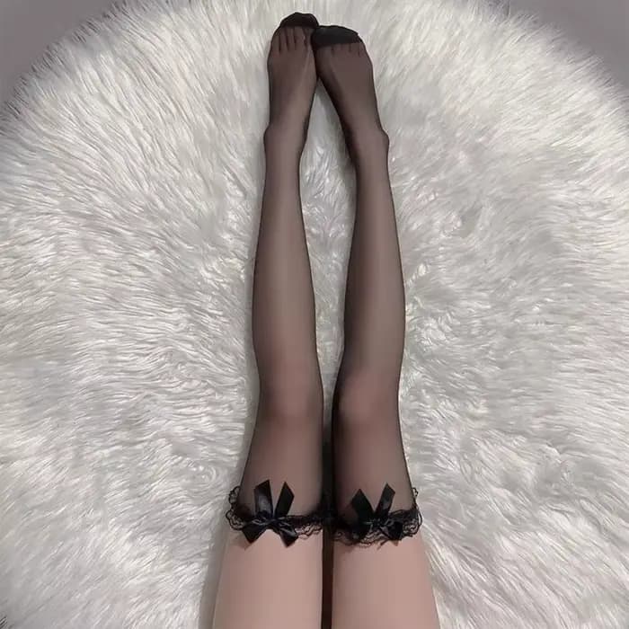Chaussettes longues au dessus du genou pour femmes et filles