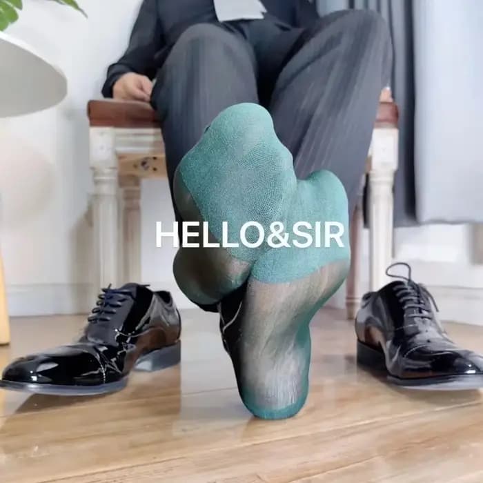 Chaussettes fines en nylon pour hommes