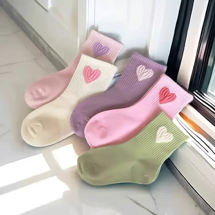 Chaussettes mi-mollet pour filles de 1 à 14 ans
