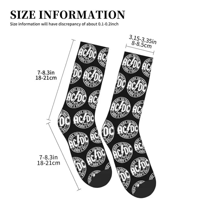 Chaussettes toutes saisons rétro Rock AC DC