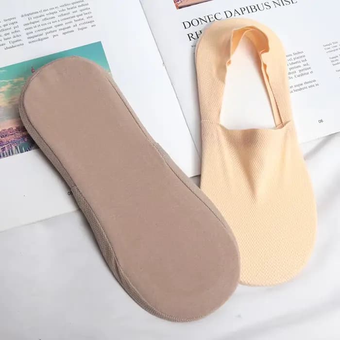 3 paires/ensemble de chaussettes courtes invisibles en silicone antidérapantes pour hommes