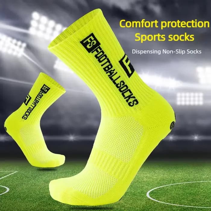 Chaussettes Rondes Antidérapantes en Silicone avec Ventouse pour Football