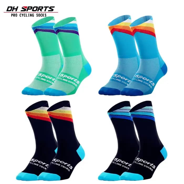 DH SPORTS-Chaussettes de cyclisme professionnelles pour hommes et femmes