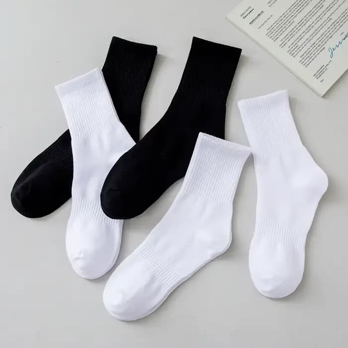 1-20 paires hommes nouveau Style chaussettes blanches hommes doux respirant sport chaussettes longues été hiver pour hommes chaussettes grande taille