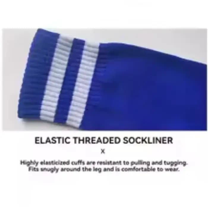 Chaussettes de football pour hommes et femmes chaussettes de football respirantes à rayures adaptées aux adolescents enfants chaussettes de sport de rugby en cours d'exécution