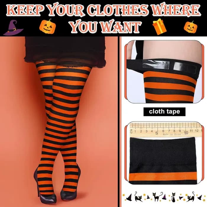 Chaussettes hautes d'halloween grande taille pour femmes