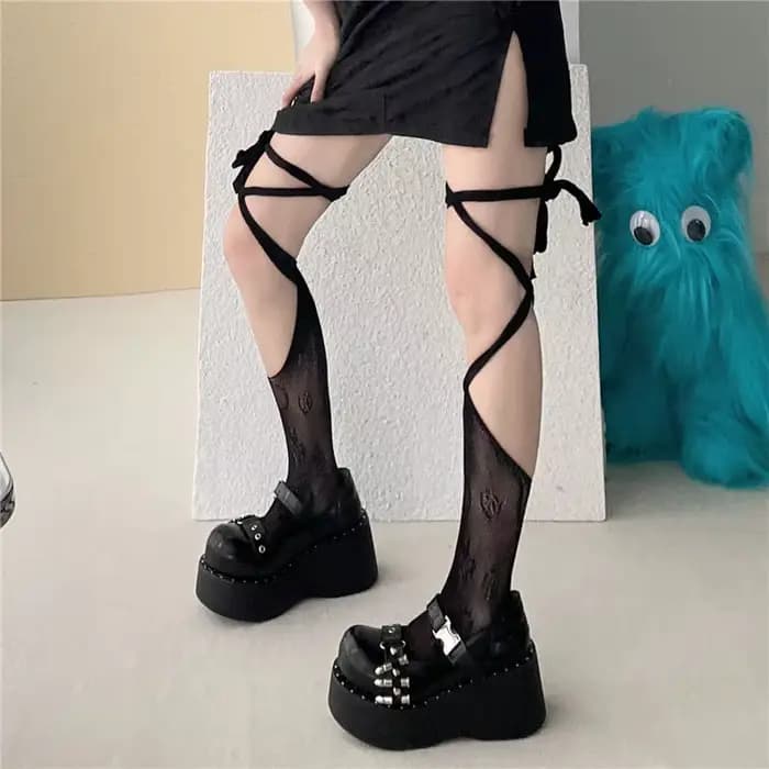 Nouvelles chaussettes Tabi en résille pour femmes