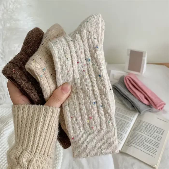 Chaussettes pour femmes hiver nouvelle nouveauté mode Style japonais décontracté équipage
