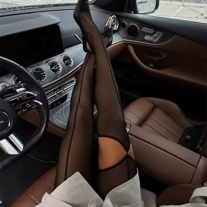 Sexy ligne noire évider collants nouvelle Perspective