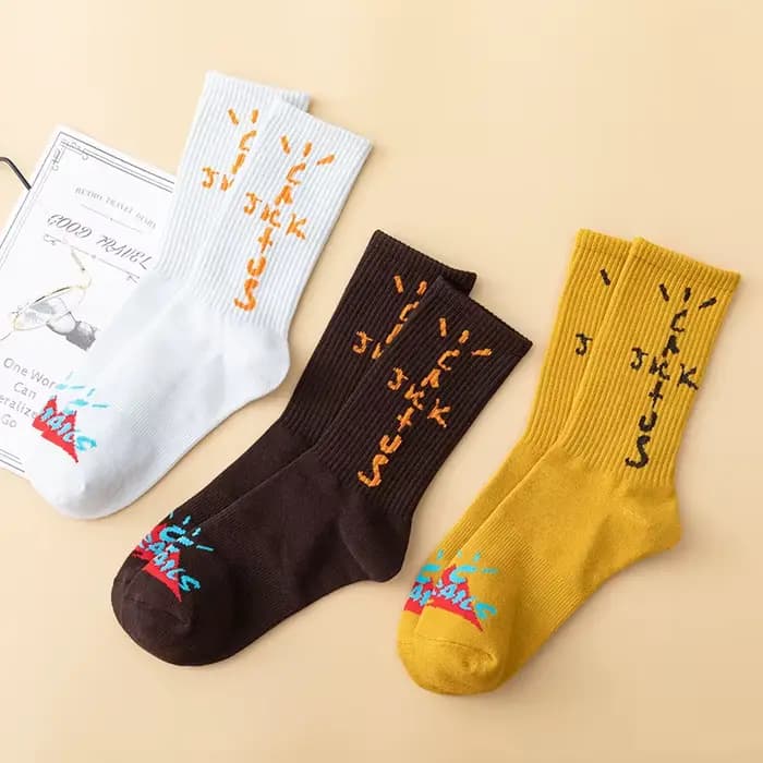 Chaussettes hautes en noix de cajou pour hommes et femmes