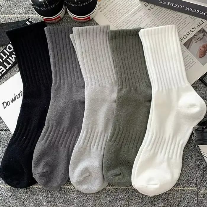 Ensemble de 5 paires de chaussettes chaudes noires et blanches pour hommes