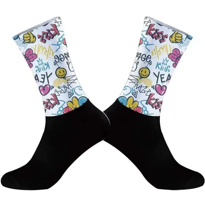 Chaussettes de sport Aero en silicone pour le cyclisme