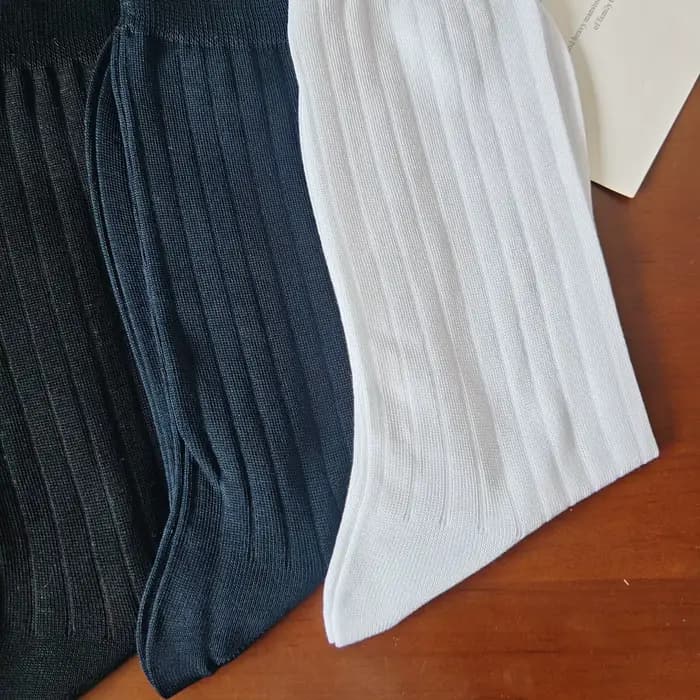 3 paires/lot de chaussettes longues de sport respirantes en coton pour hommes