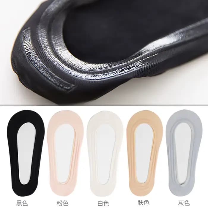 Chaussettes invisibles antidérapantes, pantoufles sans couture, chaussettes bateau en soie glacée, Ultra fines, solides, décontractées, respirantes, coupe basse pour femmes