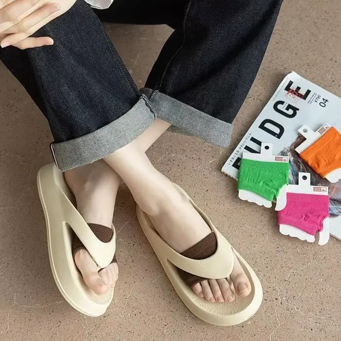 1 paire de chaussettes Tabi de Style japonais pour femmes