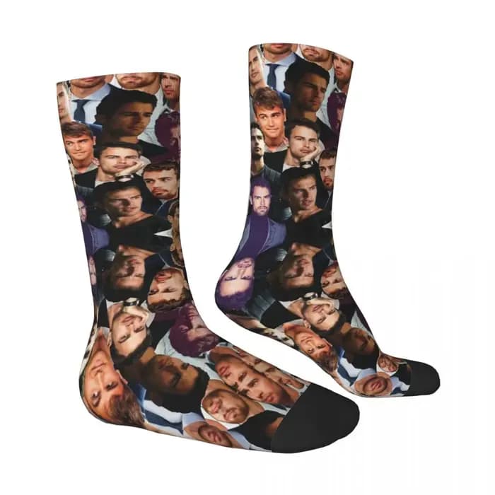 Chaussettes unisexes pour hommes Theo James
