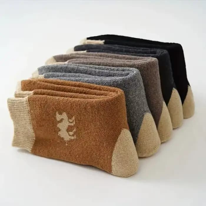5 paires de chaussettes d'hiver de haute qualité pour hommes et femmes
