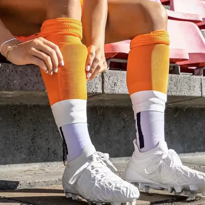 Manchons de chaussettes de football en silicone antidérapants