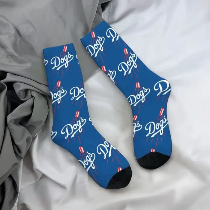 Dodger Dogs-Chaussettes Bleues Harajuku