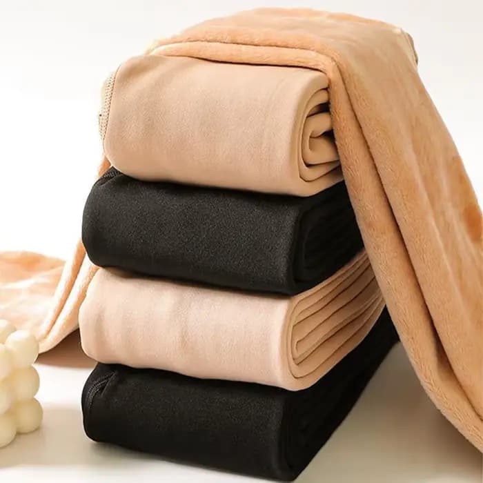 Collants thermiques doublés polaire pour femme