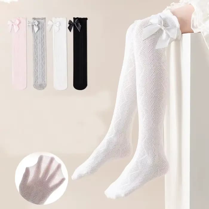 2 paires de chaussettes hautes pour filles
