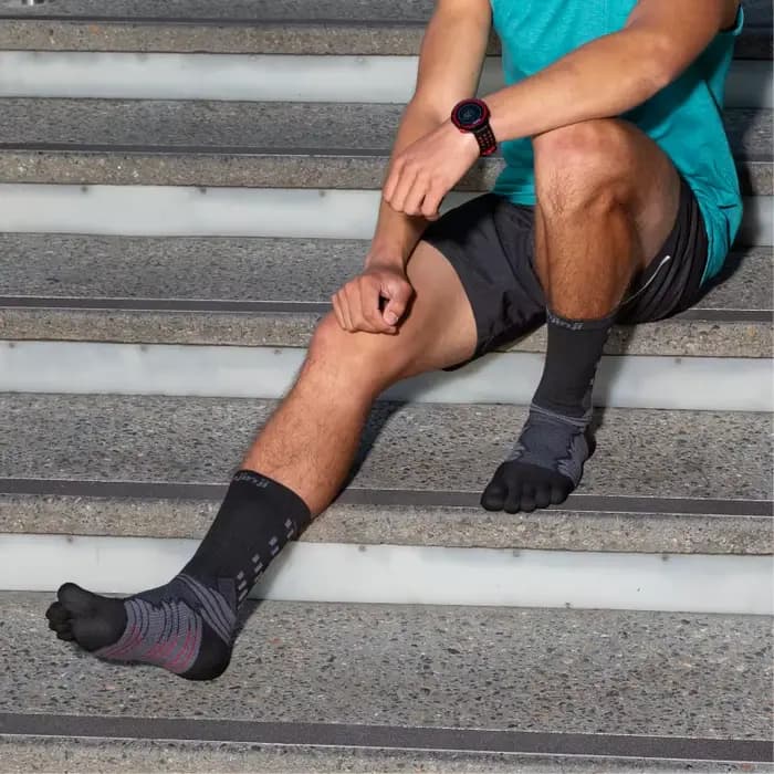 InjSilk-Chaussettes épaisses à cinq doigts pour le trekking