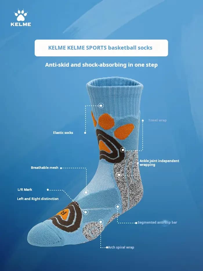 Kelme-Chaussettes longues de sport