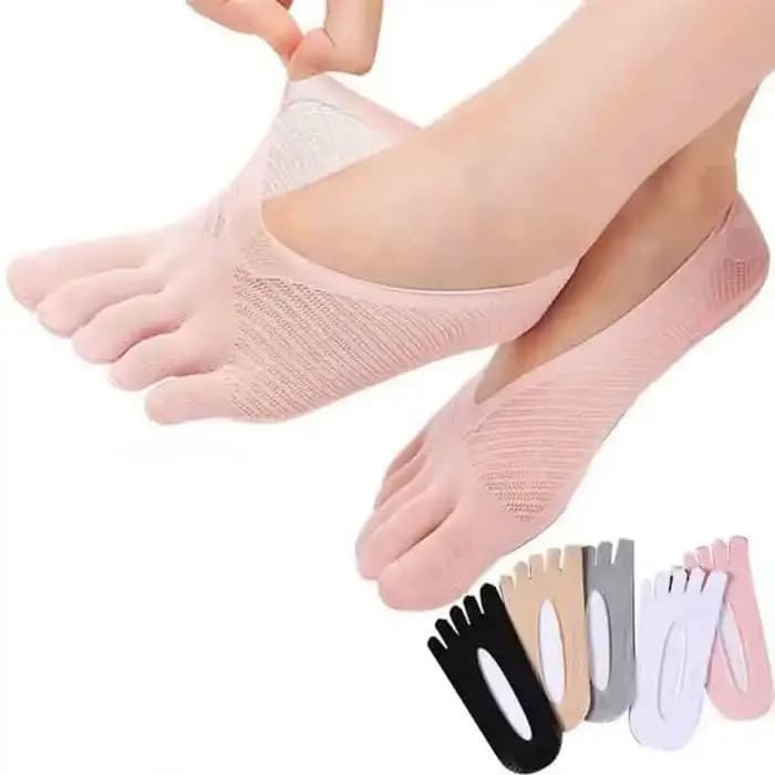 Chaussettes invisibles ultra fines à cinq doigts pour femmes