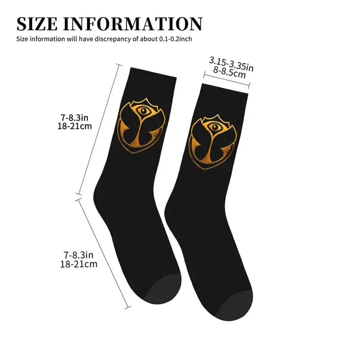 Chaussettes Tomorrowland pour hommes et femmes, chaussettes chaudes et tendance, style musique électronique belge