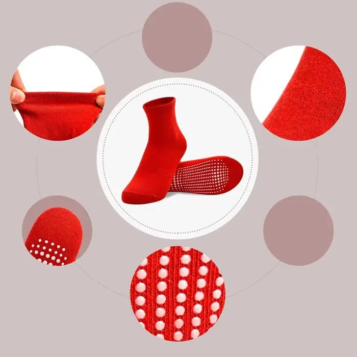 12 paires de chaussettes mi-mollet antidérapantes pour enfants de 0 à 10 ans