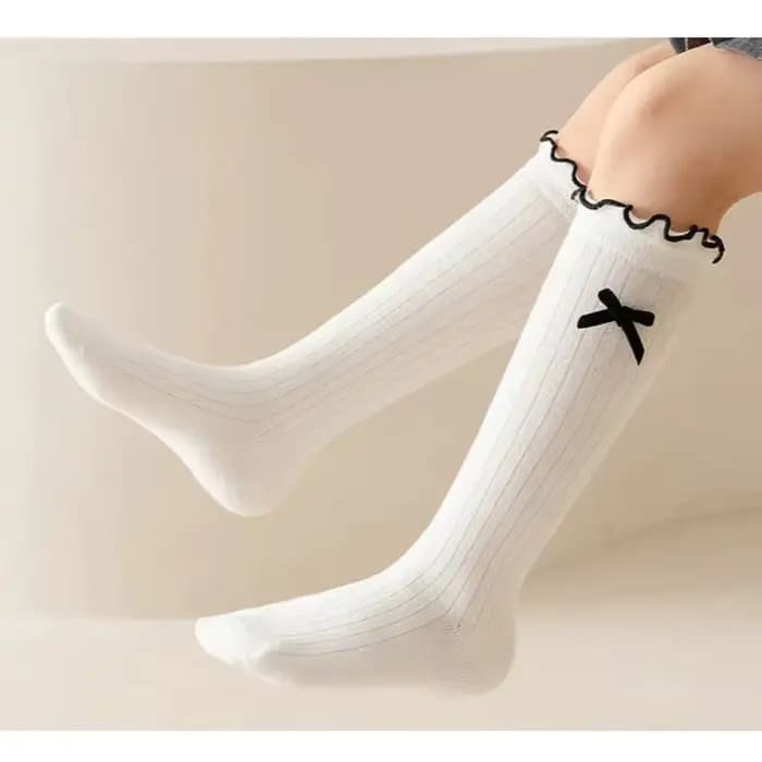 Chaussette Chic et Simple en Coton pour Enfant Fille