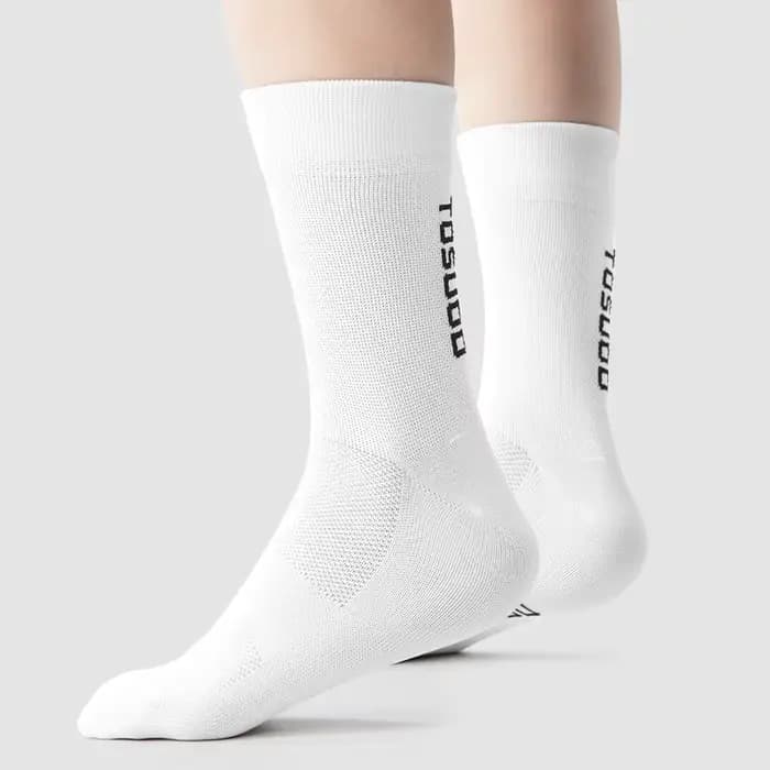 TOSUOD chaussettes de Sport respirant amorti Absorption des chocs cyclisme vtt vélo de route haute élastique pour hommes femmes