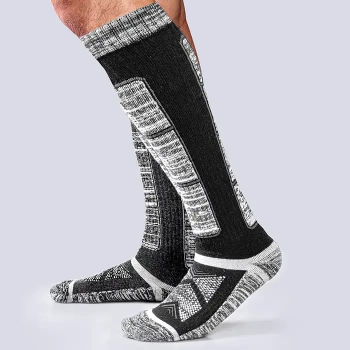 Chaussettes de ski en laine mérinos