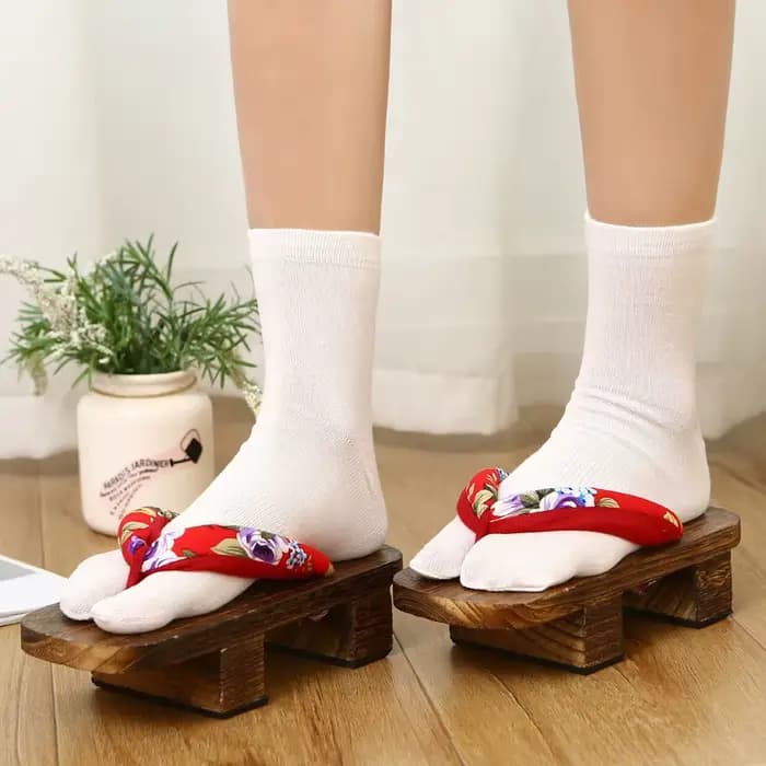 Chaussettes sabots japonais en coton pour hommes et femmes