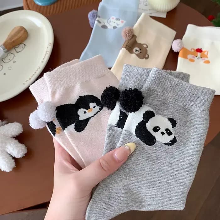 Chaussettes drôles en forme d'œuf pour enfants