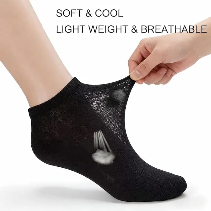 Chaussettes courtes de sport unisexes de couleur unie
