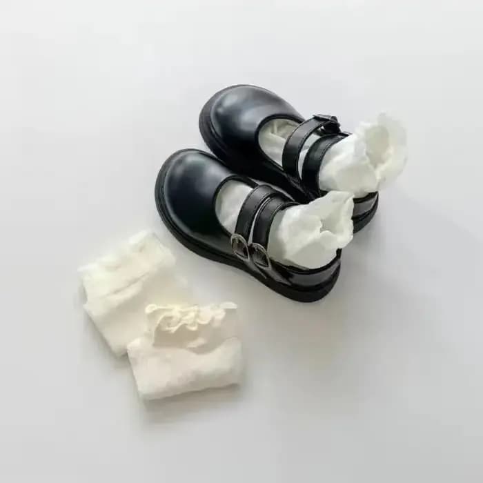 Lot de 3 paires de chaussettes hautes en dentelle pour fille de 2 à 12 ans