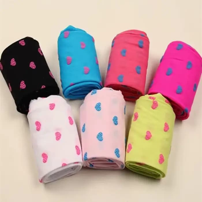 Collants bébé enfants filles doux taille élastique coeur motif