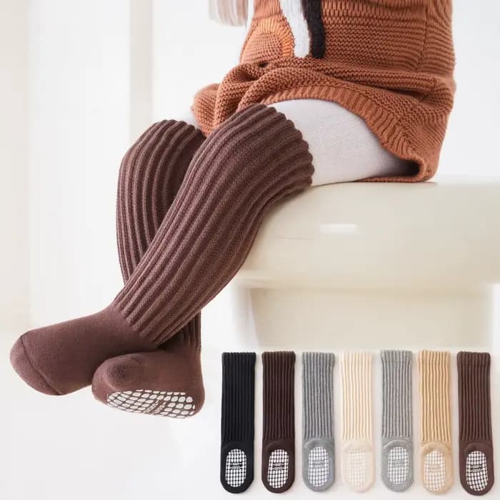 Chaussettes pour enfants garçons filles hiver épais chaud nouveau-né bébé genou haute longue mode