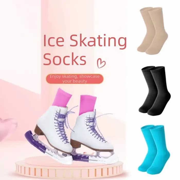Chaussettes respirantes pour patinage sur glace