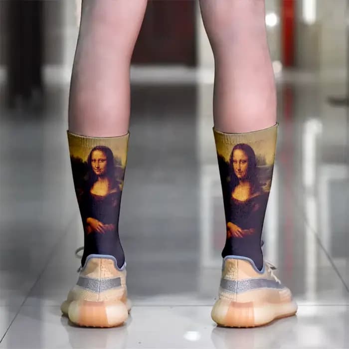 Chaussettes de peinture à l'huile de renommée mondiale unisexe