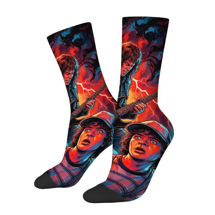 Chaussettes pour hommes style rétro Eddie Munson