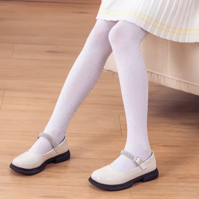 Collants pour enfants de couleur unie tendance